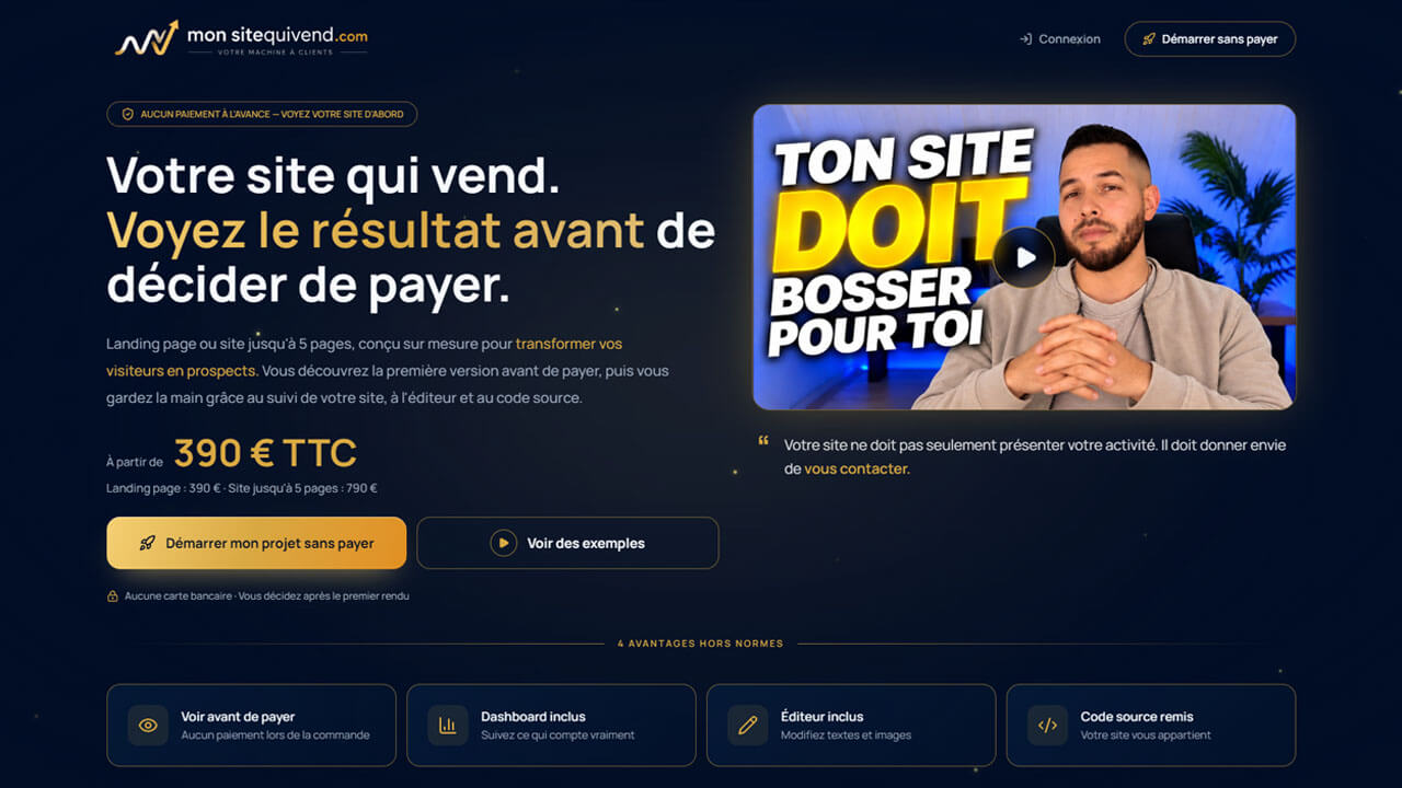 Présentation de Mon Site Qui Vend